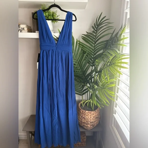Lulu's Royal Blue Maxi Dress - Picture 3 of 5